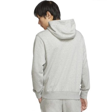 NIKE HOODIE BLUZA MĘSKA Z KAPTUREM BAWEŁNA SZARA