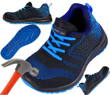 LEKKIE buty robocze PÓŁBUTY tekstylne obuwie ochronne BHP podnosek r. 39
