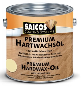 Wosk Twardy Olejny SAICOS satynowy mat 2,5 L