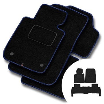 Velurové koberce Streak pro Toyota Land Cruiser J200 2007-2021