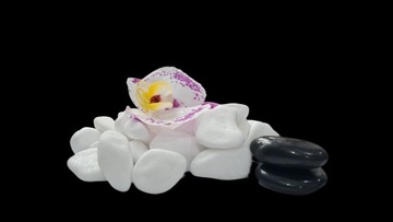 Kamień biały dekoracyjny thassos błyszczący śnieżnobiały 1kg 2-4cm