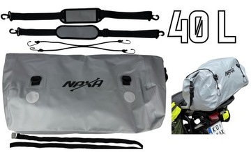 TORBA MOTOCYKLOWA NAXA TW4 WAŁEK NA TYŁ MOTOCYKLA ROLL BAG|40 LITRÓW
