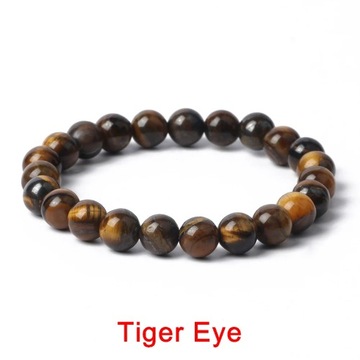 Handmade Elasticity Bracelet 4mm 6mm 8mm 10mm Natural Stone Smooth Round