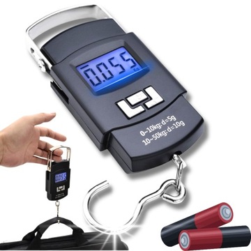 WAGA HAKOWA BAGAŻOWA PODRÓŻNA WĘDKARSKA LCD 50 KG