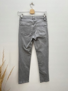 MANGO spodnie jeans szare slim 34 XS
