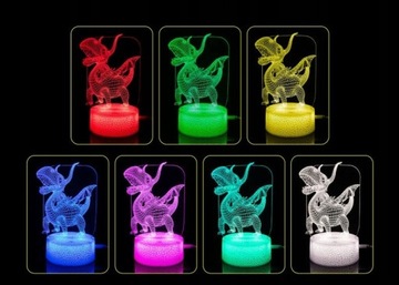 3D LED USB ночник в подарок Smok