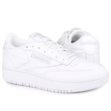 Buty sneakersy damskie Reebok CLUB C DOUBLE WHITE