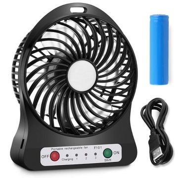 WIATRACZEK WENTYLATOR NA USB AKUMULATOR STOJĄCY