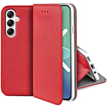 Etui do Samsung Galaxy A14 4G / A14 5G SMART MAGNET CASE PORTFEL + SZKŁO