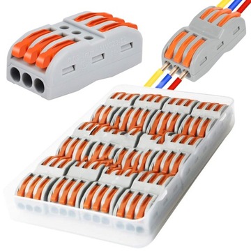 Złącze kablowe 3pin DIY kabla kablowego 28-12AWG 20szt