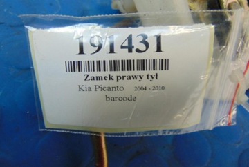 KIA PICANTO I ZÁMEK PRAVÝ ZADNÍ
