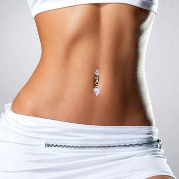 Пирсинг пупка Fake Belly labret украшения