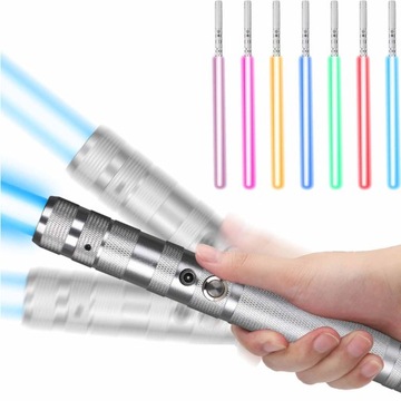 MIECZ ŚWIETLNY STAR WARS LIGHTSABER LED ŚWIATŁO DŹWIĘK 14 RGB 77cm