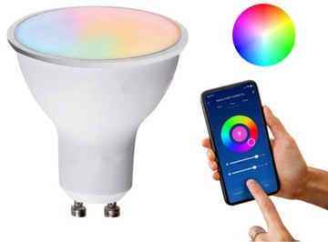 KANLUX Inteligentna Żarówka LED WiFi RGB Reflektor GU10 4W Smart Life TUYA