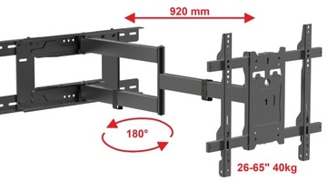 КРЕПЛЕНИЕ ДЛЯ ТЕЛЕВИЗОРА ДЛИННЫМ РУЧКОМ 92 см ВЕШКА ДЛЯ ТЕЛЕВИЗОРА 50 55 65 дюймов СУПЕР ПРОЧНАЯ