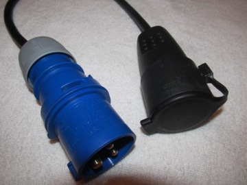 Wtyczka adapter kempingowy przyczepy kamper namiot
