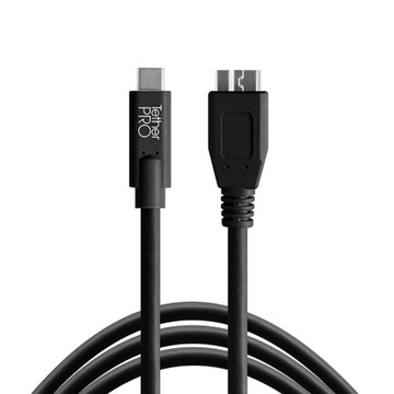 Tether Tools Pro USBC MicroB 4,6m Bl