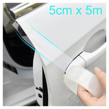 TAŚMA OCHRONNA NA PROGI DRZWI RANTOWA 5CM x 5M