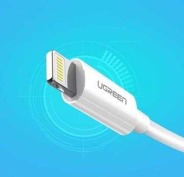 КАБЕЛЬ UGREEN USB-КАБЕЛЬ - LIGHTNING MFI 2M 2.4A ДЛЯ IPHONE 11 12 13 14