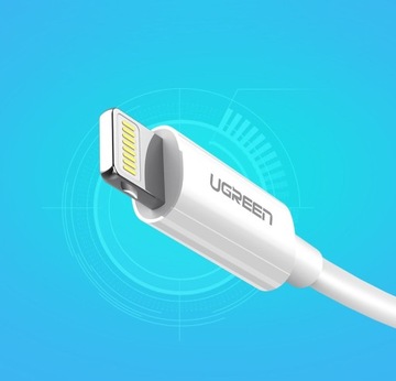 КАБЕЛЬ UЗЕЛЕНЫЙ USB - МОЛНИЯ С СЕРТИФИКАТОМ MFI ДЛЯ IPHONE 1м 2.4А