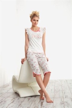 piżama damska spodenki top z modalu 4614 XL CAPRI