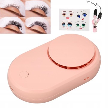SUSZARKA DO RZĘS MINI FAN WIATRACZEK USB RÓŻOWY