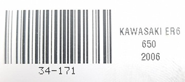 KAWASAKI ER6 650 06-16 ОСЬ ОСЬ