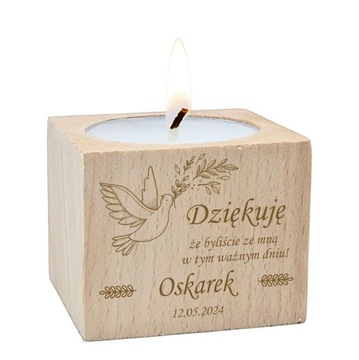 ПОДСВЕЧНИК С ГРАВИНОЙ ПЕРВОЕ ПРИЧАСТИЕ С ГРАВИНОЙ 10 шт.