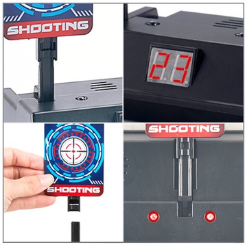 ЭЛЕКТРОННЫЙ ЩИТ NERF АВТОМАТИЧЕСКИЙ ИНТЕРАКТИВНЫЙ СВЕТОДИОДНЫЙ ЗВУК СТРЕЛЬБИНА