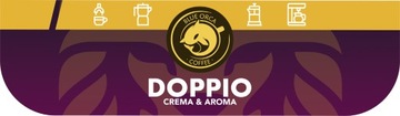 КОФЕ DOPPIO GRAND ESPRESSO В ЗЕРНАХ 2X1кг - СВЕЖЕОБЖАРЕННЫЕ - КОФЕ С ГОЛУБОЙ КАСАТКОЙ