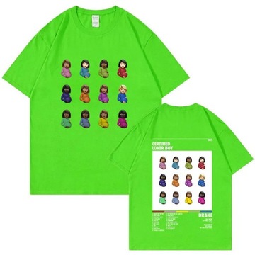 Raper Drake Retro graficzna koszulka z certyfikatem Lover Boy Album nadruk