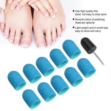 KAPTURKI NAKŁADKI ŚCIERNE DO PEDICURE 16 X 25 MM 10SZT