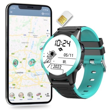Smartwatch Zegarek CALMEAN Hoop 4G GPS zielony + EBOOK