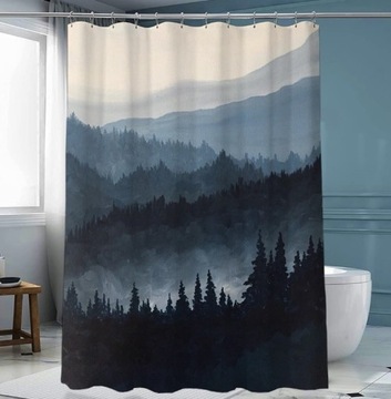 ВОДОНЕПРОНИЦАЕМАЯ ЗАНАВЕСКА ДЛЯ ДУША ВАННОЙ 180x200 3D РАЗЛИЧНЫЕ УЗОРЫ