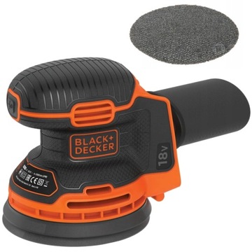 BLACK DECKER Szlifierka akumulatorowa mimośrodowa 18V 125mm BDCROS18 body