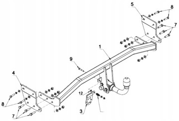 ODEPÍNACÍ ZAŘÍZENÍ(HÁK) TÁŽNÝ HYUNDAI ELANTRA OD2016 E20