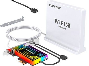 Сетевая карта Wi-Fi — PCI-E AX3000 Wi-Fi 6 ARGB