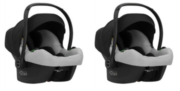 Коляска KUNERT Booster Twin 4в1 01 СЕРЫЙ + переноска COSMO i-size