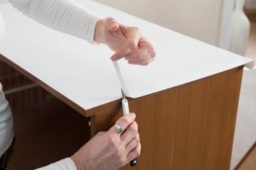 MATT WHITE Мебельный шпон Самоклеящаяся пленка для шкафов и столешниц 45x50 DIY