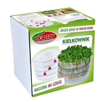 Kiełkownica 3 POZIOMY Naczynie na kiełki do domu