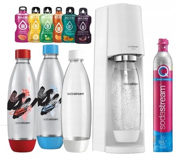 Сифон-карбонатор SODASTREAM TERRA для газированной воды FUSE бутылки + болеро