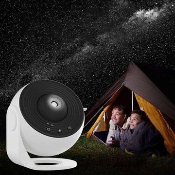 Lampa Projekcyjna z 12 Galaktycznymi Widokami Obracająca się o 360°