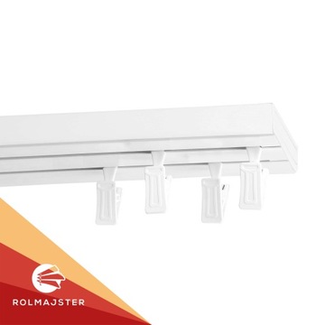 Karnisz sufitowy podwójny PCV 600 cm szyna sufitowa II TOROWA