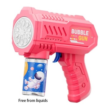 12 Holes Electric Bubble Gun Kids Toy Bubbles Machine Automatic Soap Blower