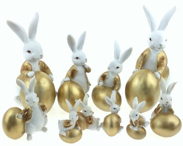 HARE HARE RABBIT БЕЛОЕ ЗОЛОТО 21 см COR MULDER