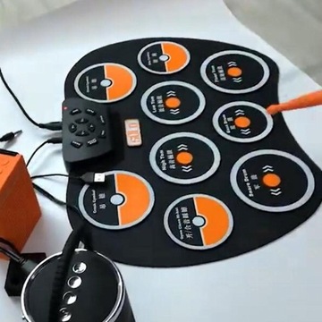 Портативная электронная барабанная установка Складные барабанные палочки