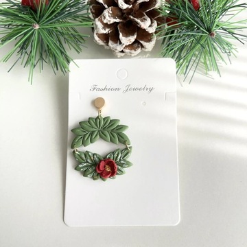 Рождественская мягкая керамическая форма для сережек, резак для глины, зимняя рождественская елка Санта-Клауса