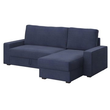 VILASUND Pokrycie sofy z leż., Naturel Navy