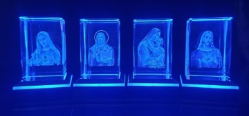 Идея подарка из 3D кристаллов, сувенир для причастия, фигурка Иисуса Марии