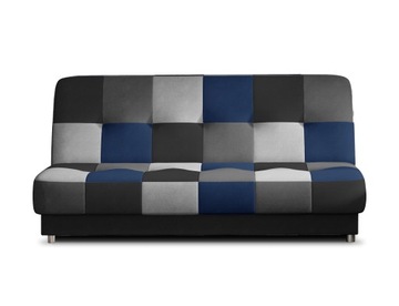 SOFA KANAPA ROZKŁADANA 192cm Młodzieżowa Wersalka Cayo Granatowa Czarna